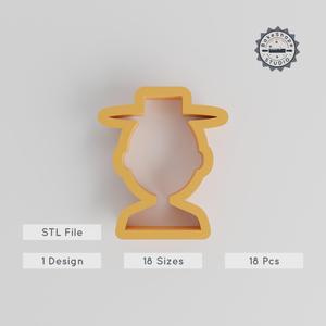 Human Shape Cutter Set, 18-Piece, Avatar & Silhouette Designs, Perfect for Cookies, Fondant, Clay, Sizes 0.75" - 5.00" PRODUCT_175
