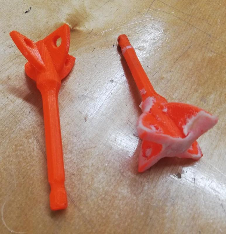 Split stirrer with mounting cross