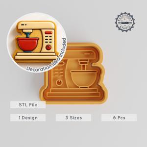Blender Shape Cutter & Stamp, Perfect for Cookies & Fondant, 3 Sizes, Ideal Kitchen Appliance STL Set PRODUCT_766