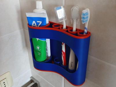 Toothbrush and Toothpaste Dispenser