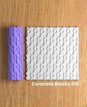 Collection Tumbleweed | Concrete Blocks 010 | Polymer Clay Seamless Texture Roller