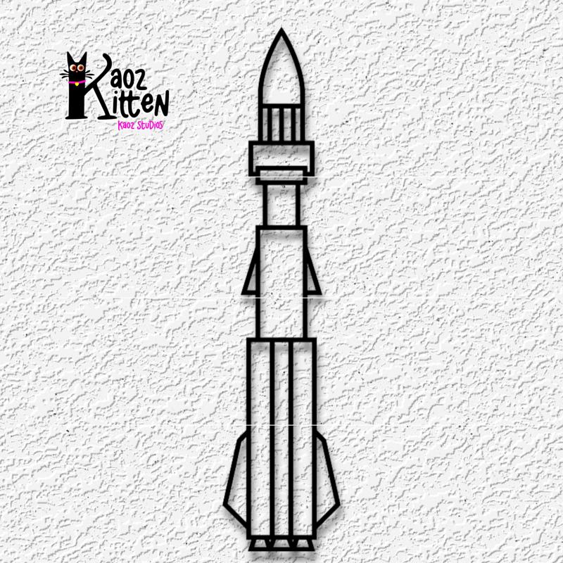 rocket wall art space x decor 