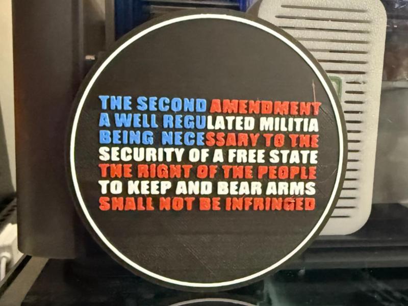 SECOND AMENDMENT USA COASTER 