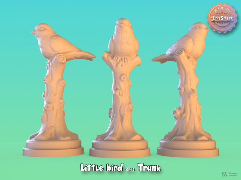 Little Bird on a Trunk