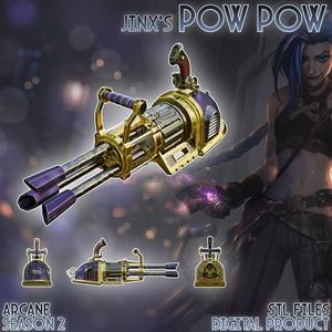Jinx Pow Pow Arcane League Of Legends Cosplay