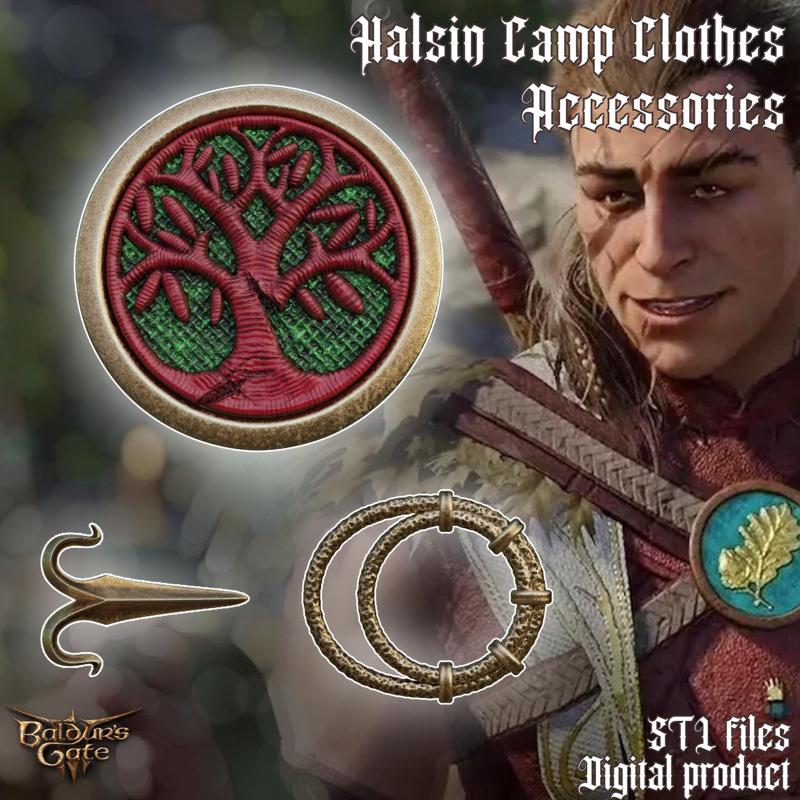 Fantasy Halsin Camp Clothes Cosplay Accessories Outfit Baldurs Gate 3