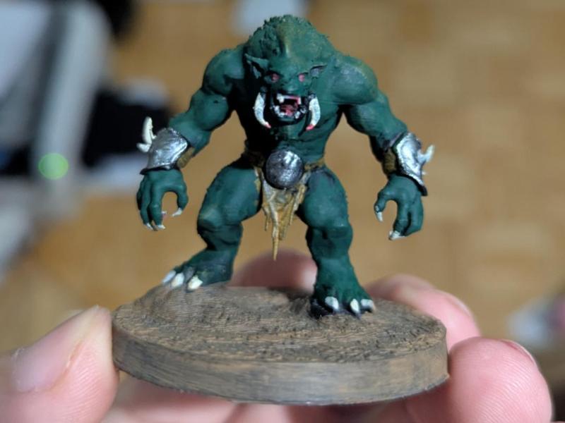 Orc-Warg Hybrid - with DnD 5e Stat Block