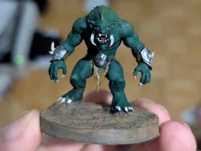 Orc-Warg Hybrid - with DnD 5e Stat Block