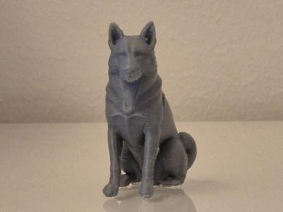 Norwegian Elkhound – 3D Printable Dog Statue