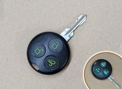 Smart ForTwo Convertible Key Fob Replacement Buttons