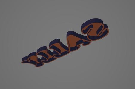 Sally Name Stand - 3D print you name "Sally"