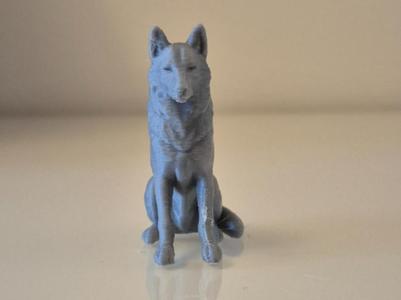 Swedish Elkhound (Jämthund) Dog Statue – 3D Printed