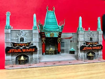 Chinese Theatre - Hollywood, CA, USA (with Star Wars version)