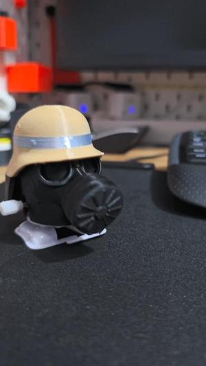 Firefighter Helmet Wind-Up Walking Firefighter Gas Mask
