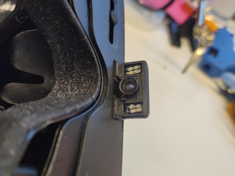 Valve index face tracking camera mount