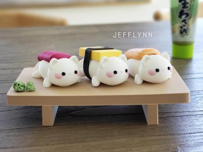 Sushi cat / kitten (plate included)