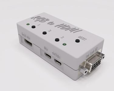 RGBToHDMI Case for Buffered TTL Video / CGA / C128