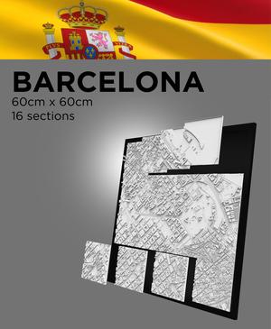 BARCELONA, Skyline 3d map