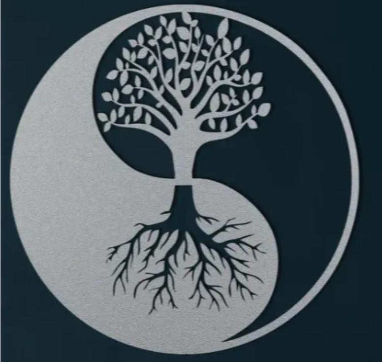 Yin Yang Tree of Life Wall Art