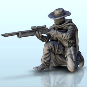 Android marksman with hat 1 (+ supported version) - Post-Apo Zombies universe 15mm 20mm 28mm 32mm 42mm