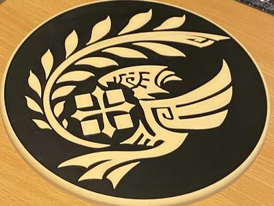 Forbidden Lands Research Commission Logo Plaque