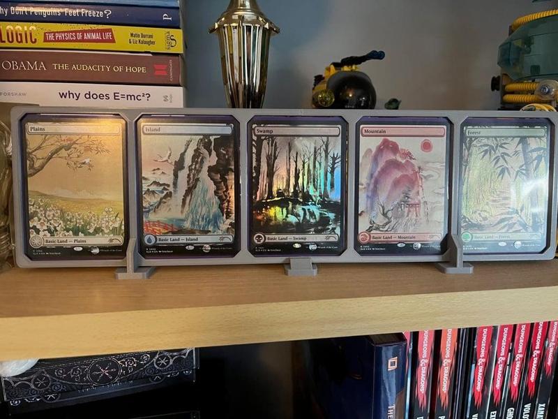 MTG / TCG 5 card frame for sleeved cards 