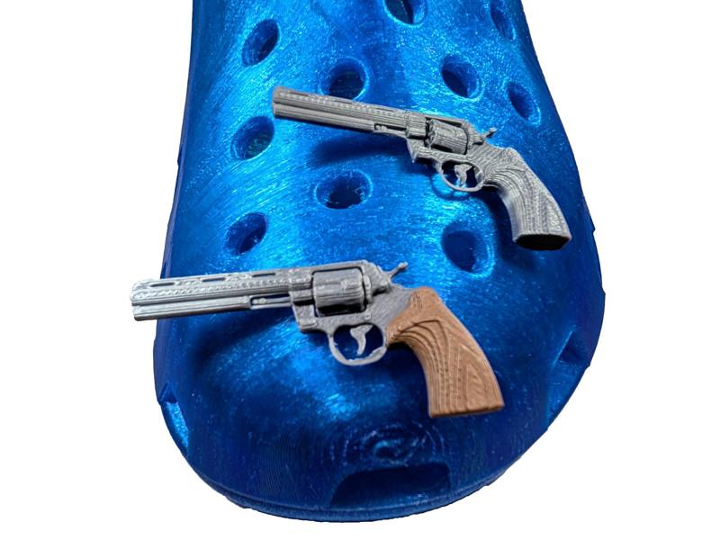 Colt Python Revolver Croc Shoe Charm (Jibbitz)