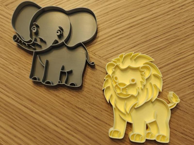 Montessori sensory Elephant and Lion