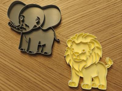 Montessori sensory Elephant and Lion
