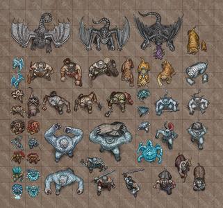 Ancient Cold Virtual Tabletop Token Set / VTT Tokens Collection