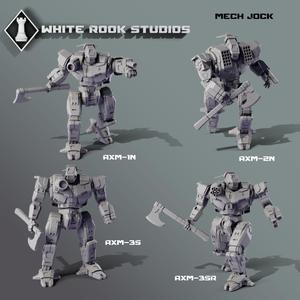 American Mecha - AXM Axe Person - Mech Jock