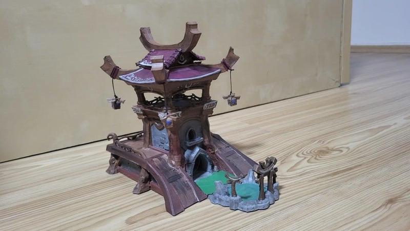 Warcraft Night elf dice tower