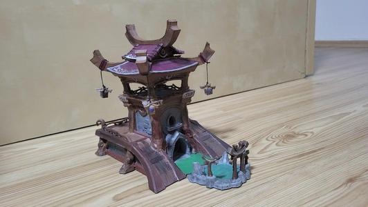 Warcraft Night elf dice tower