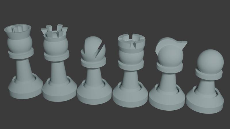 Chess pieces