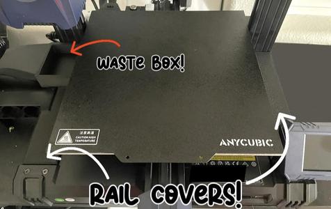Anycubic Kobra 2/Kobra 2 Neo Rail Cover AND Waste Box
