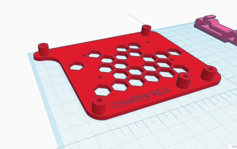 Voron Creality V2.2.1 Mainboard DIN mount