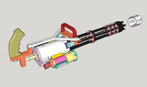 Minigun M134 (motorized version)