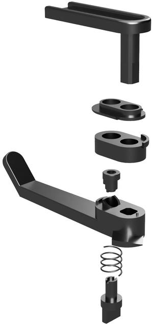 Gebo Aircolock hatch handle assembly (left)