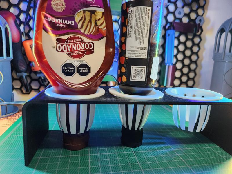 Upside-Down Bottle Holder & Tray