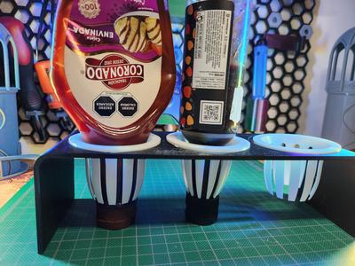 Upside-Down Bottle Holder & Tray