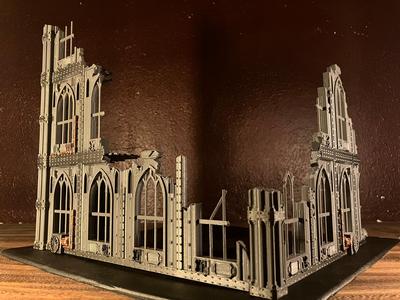 Destroyed Gothic Building Wargame Terrain 1