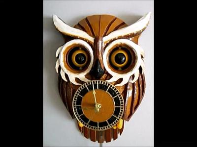Tinas owl clock with moving eyes