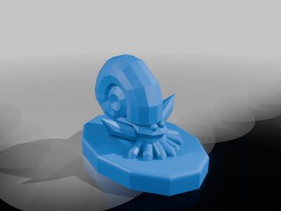 Omanyte Low Poly Pokemon Figure 138