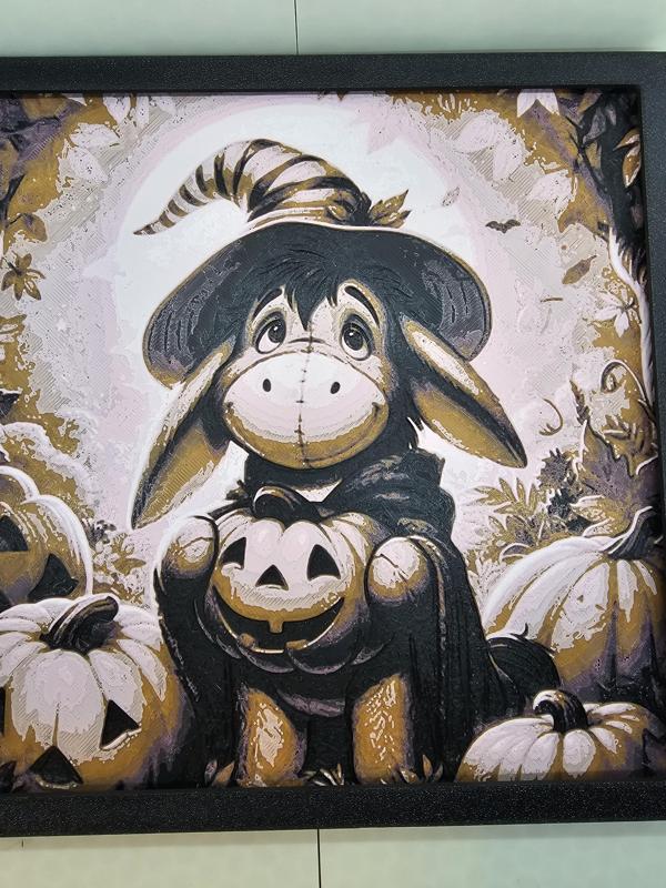 Eeyore Halloween Hueforge