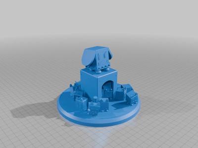 Broggy and blitty statue