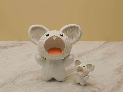 Adorable Knitted Tandemaus