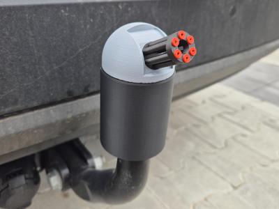 Gatling turret Hitch ball cover