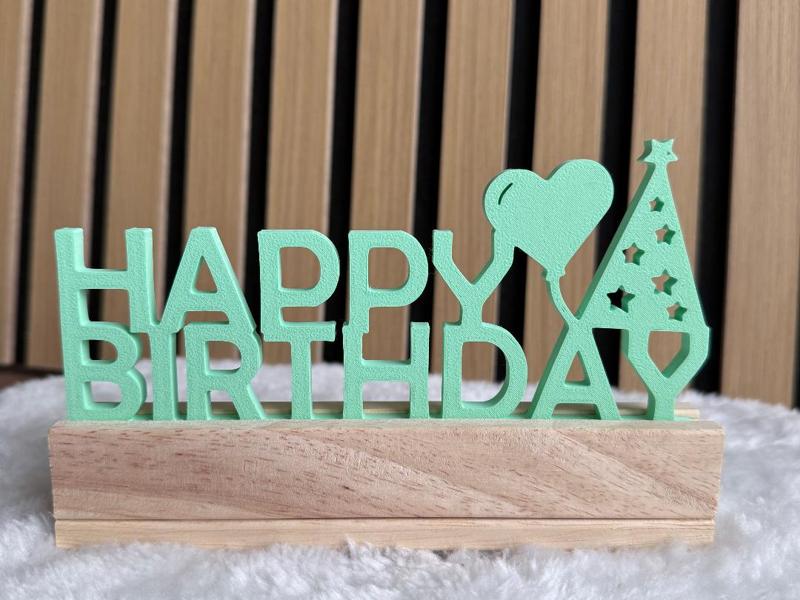 Slide-in for Brick Holder Happy Birthday