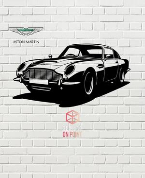 ASTON MARTIN DB5 VINTAGE - 2D WALL ART #2