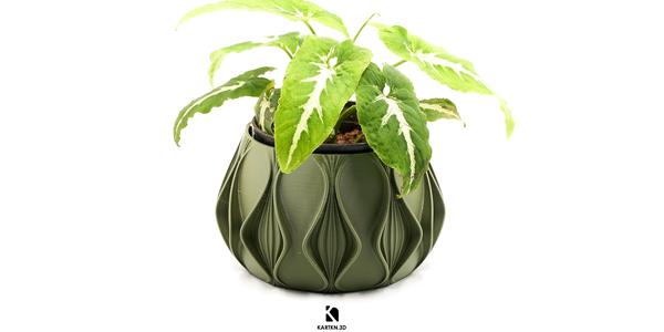 Lamina modern planter | Fluidic planter